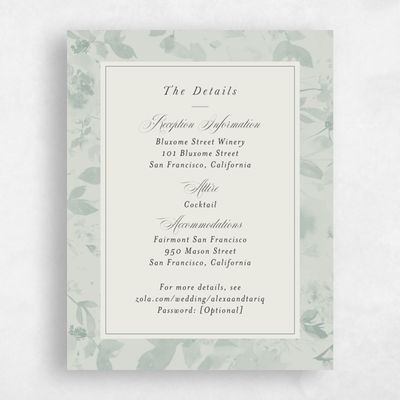 Rich Sage, Green Wedding Enclosure - Hermine