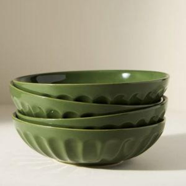 The Latte Stoneware Pasta Bowls, Set of 4: Amelie Edition