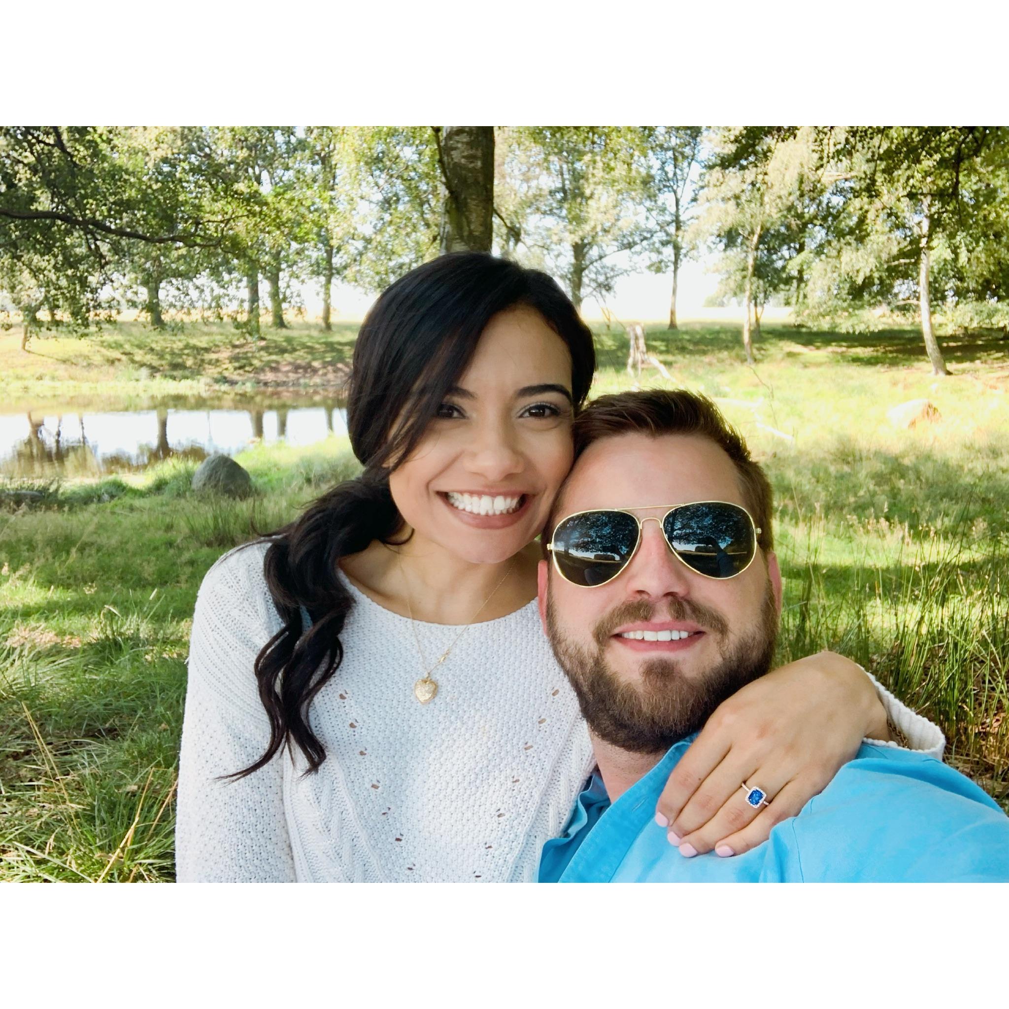 Engaged in Denmark, August 25, 2019.