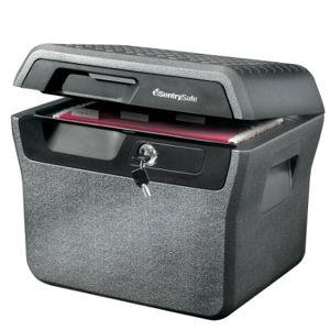 Sentry Safe Waterproof Fire Resistant File Holder 44 Lb 0.66 Cu Ft Capacity Charcoal Gray - Office Depot