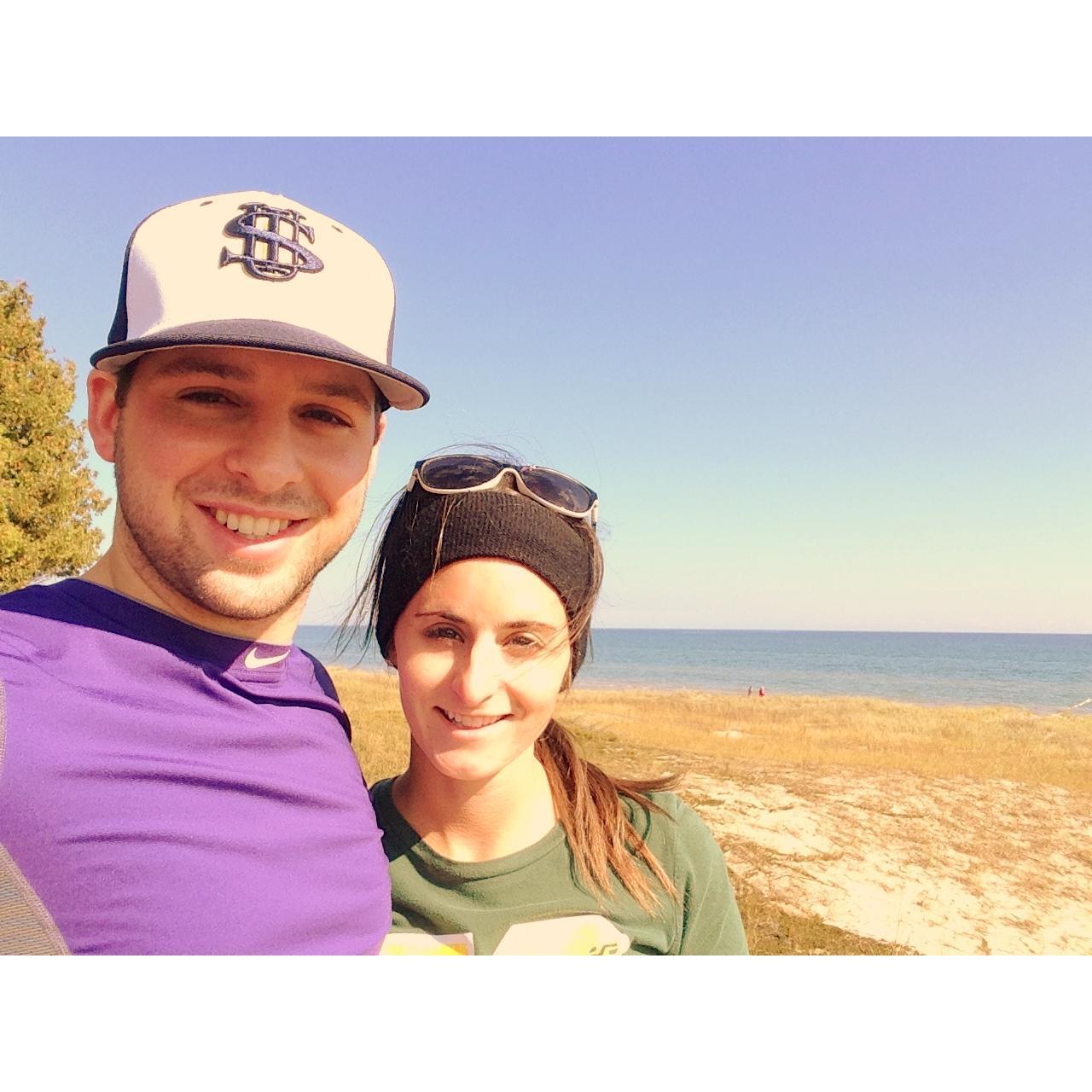 Hiking at Kohler Andre State Park
2014