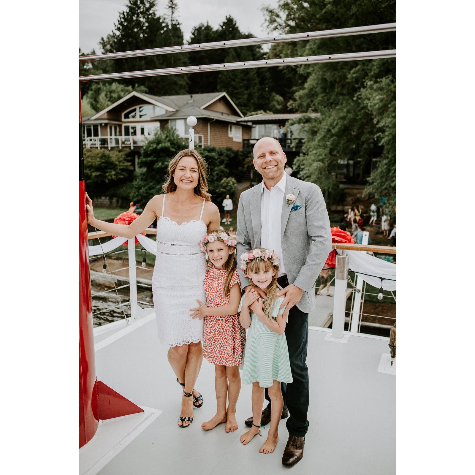 With nieces Daisy & Lucca.