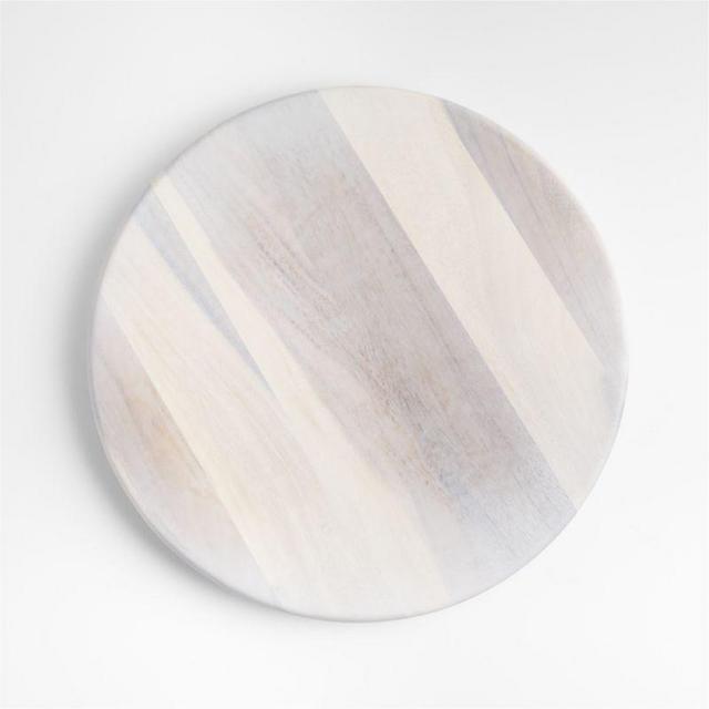 Tondo 20" White-Washed Lazy Susan