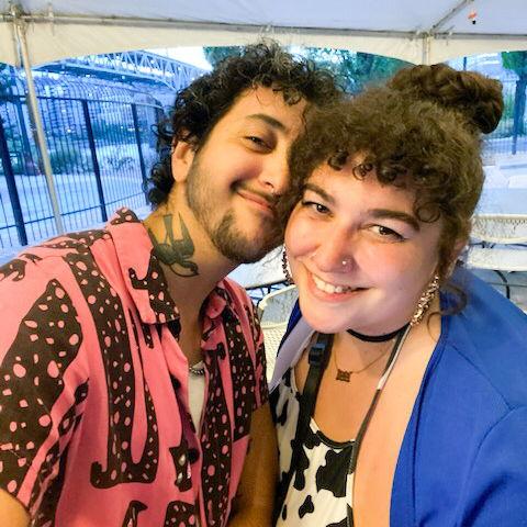 Our first photo as a couple