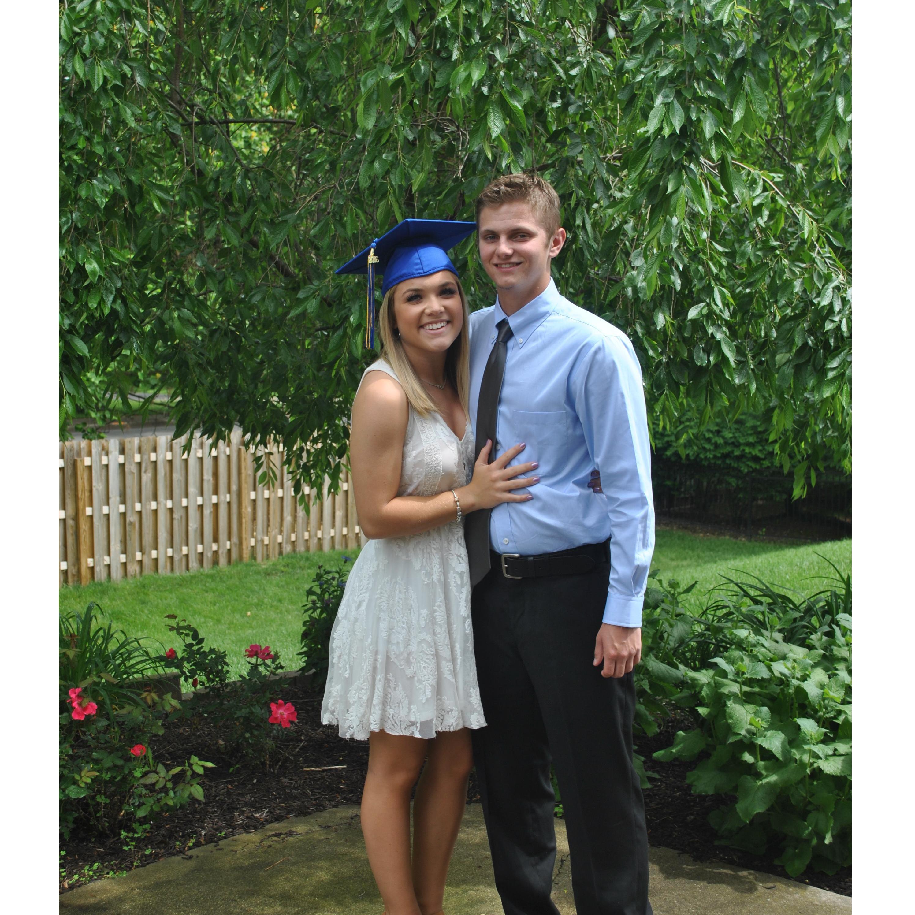 Kaley's high school graduation