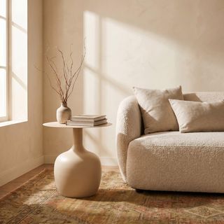 Carter Modern Textured Metal Side Table
