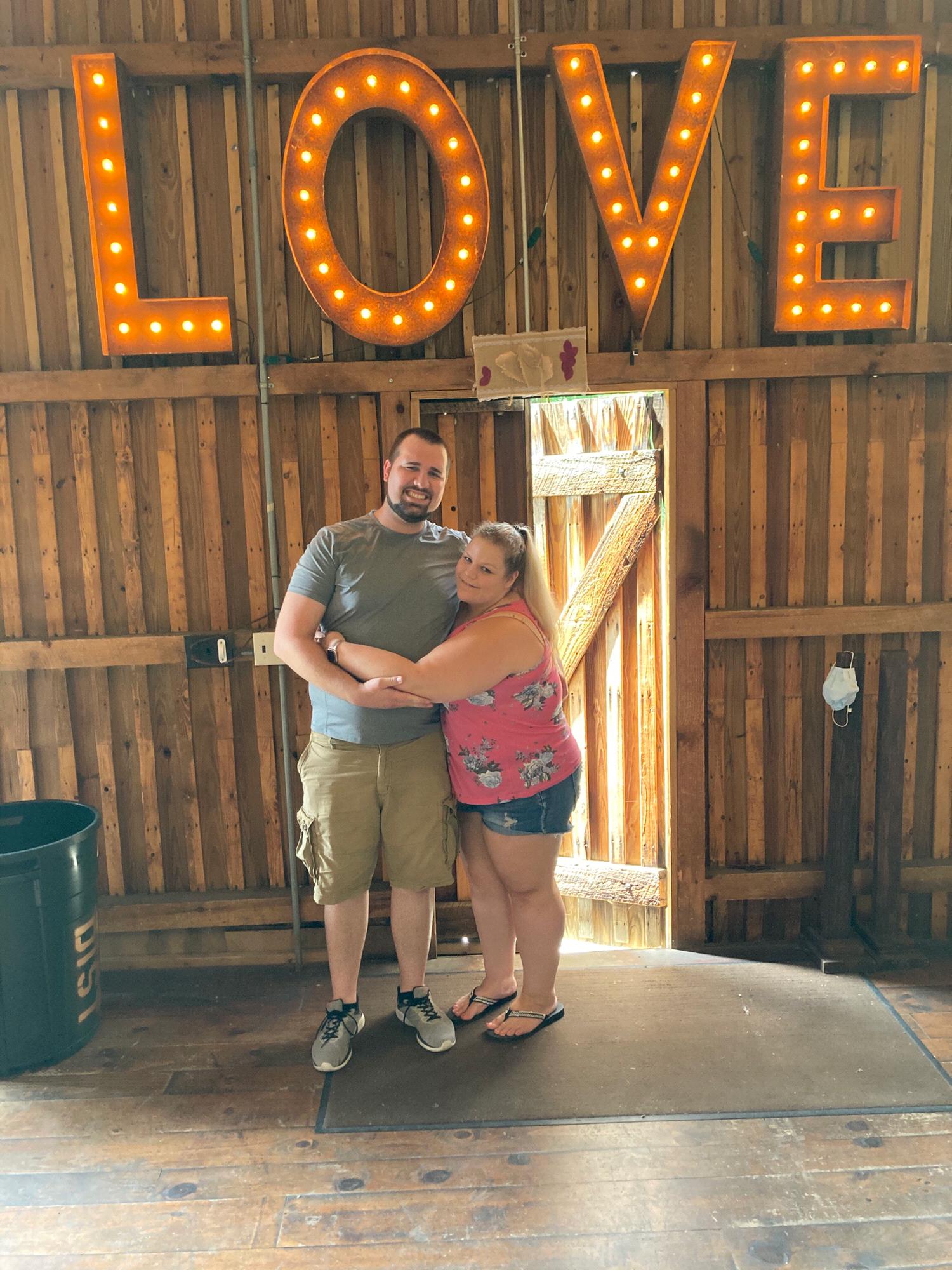 August 7th 2020. Our trip to Pittsburgh to visit Ben's cousin Kramer. This place was being set up for a wedding so we borrowed the cute décor!