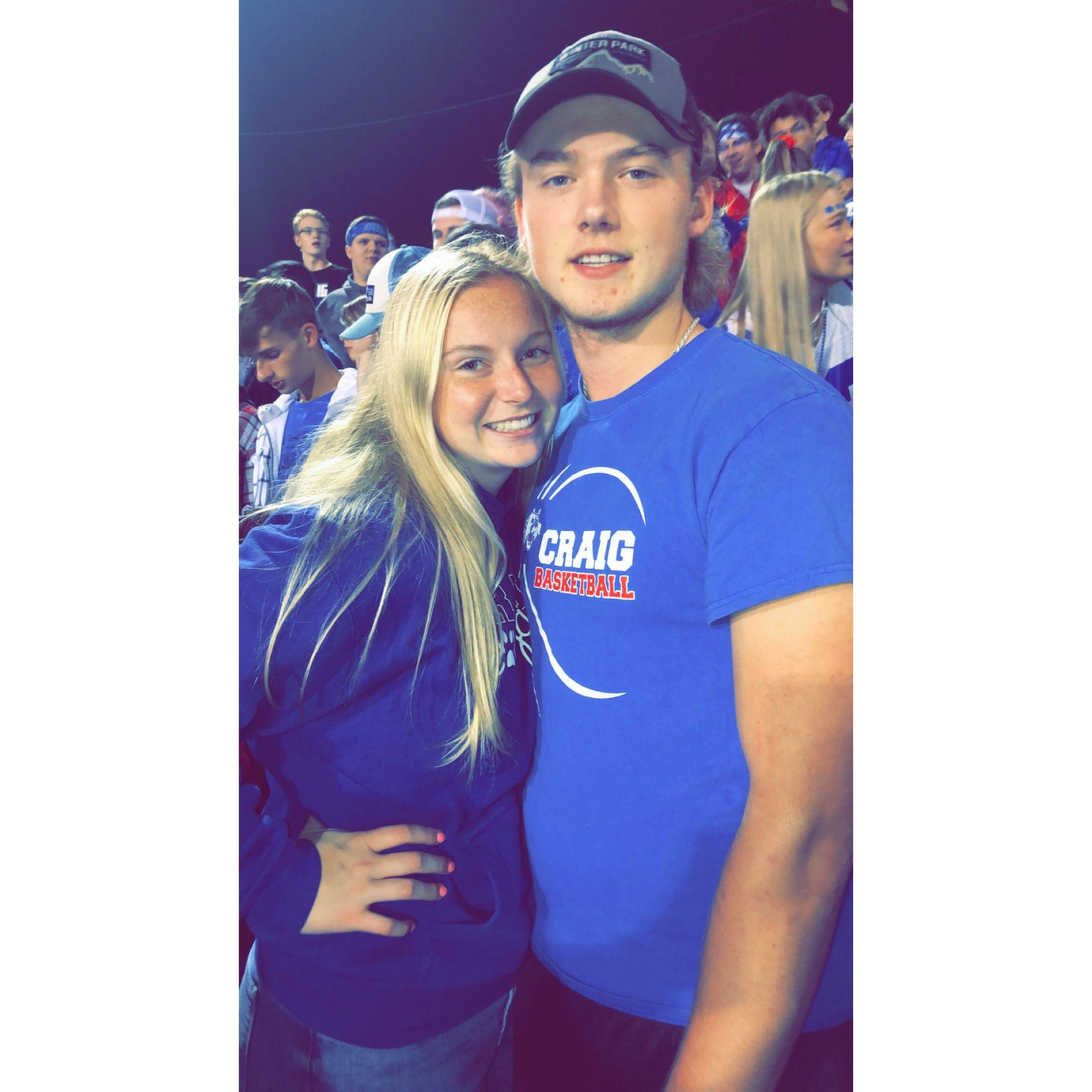 High school football game