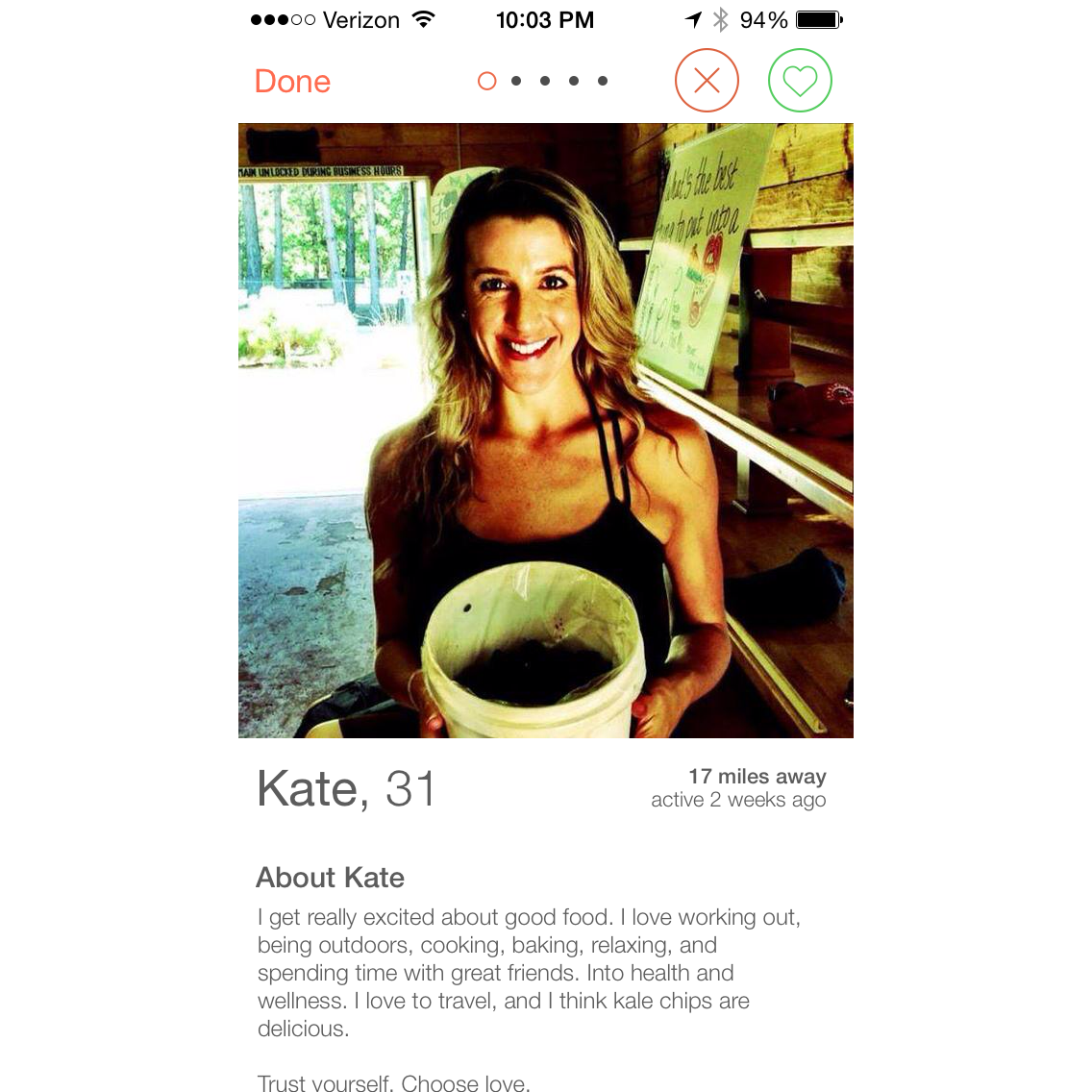 The OK Cupid profile Eric fell in love with (twice)