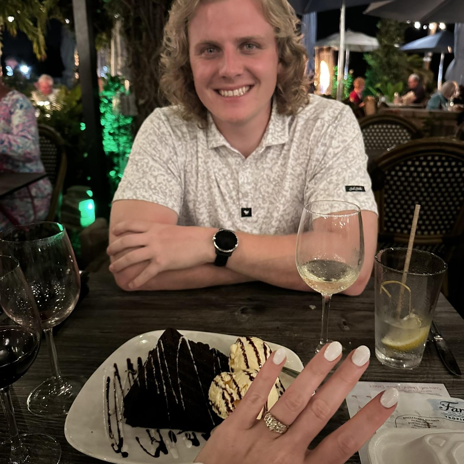 Celebrating our engagement!