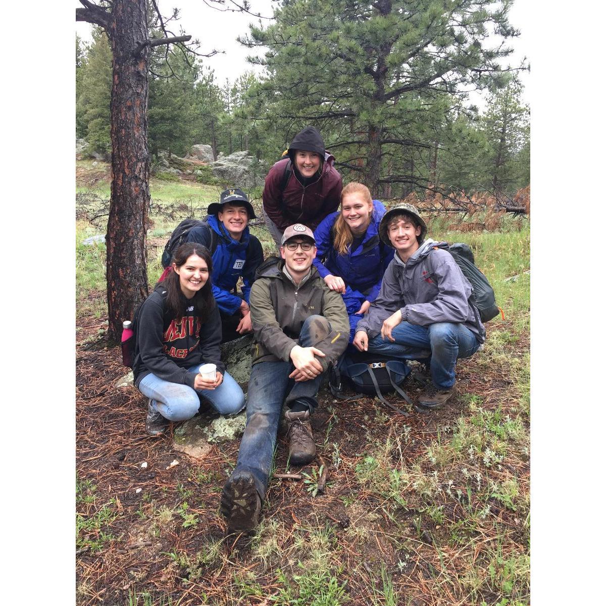 One of our first (or the first) photo together when we volunteered with our living learning community to do trail clean-up in Evergreen, CO.