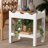 Sebastian 2-Tier Scalloped End Table