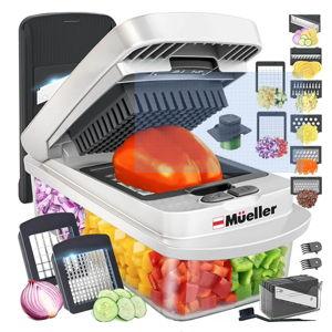 Mueller The Real Original Pro Chopper since 2013 Vegetable Chopper Mandoline Slicer, 8 Blade Food Veggie Chopper Onion Vegetable Cutter with Container, Kitchen Gadgets & Essentials, (10 in 1)