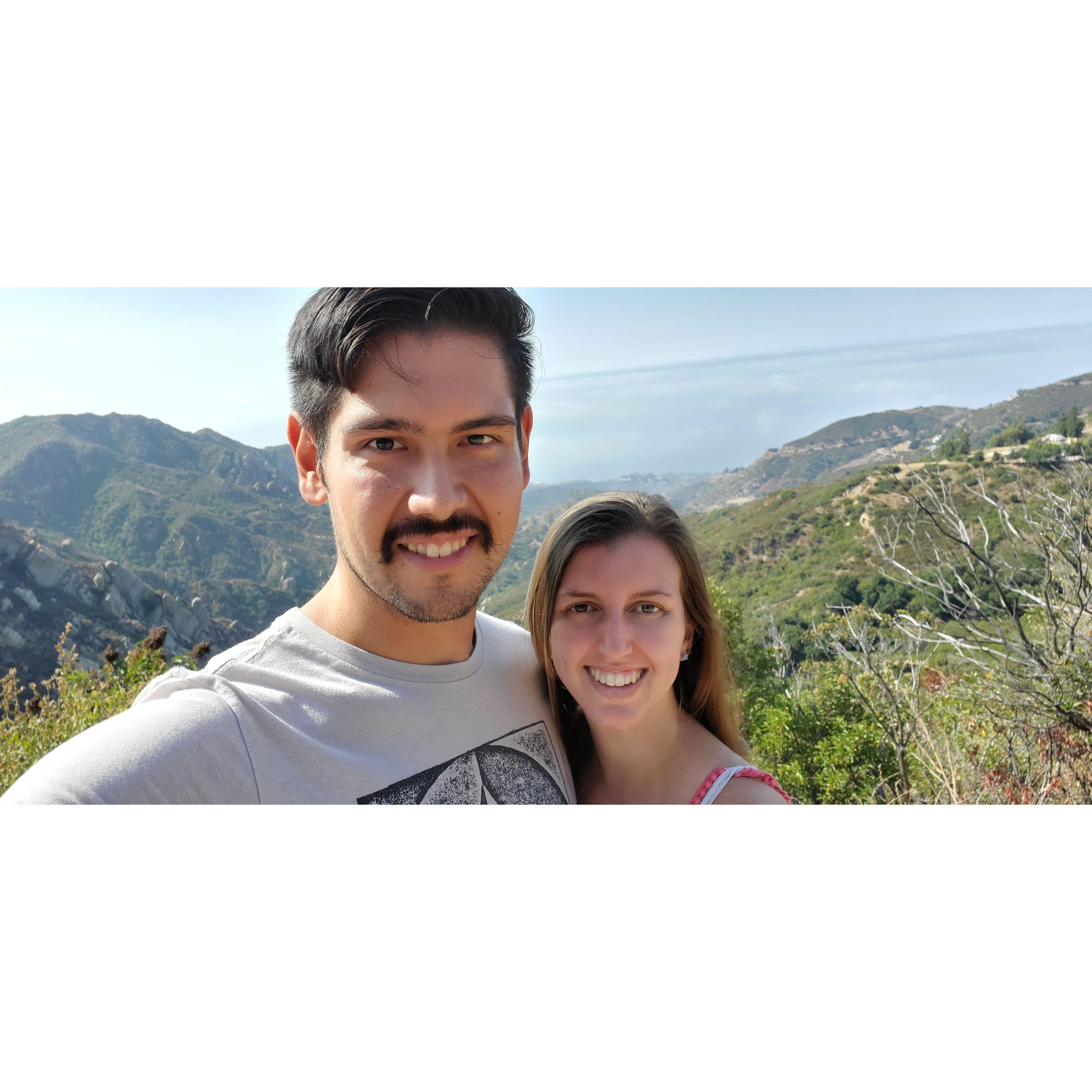 Driving through Malibu in one of Matt's many cars