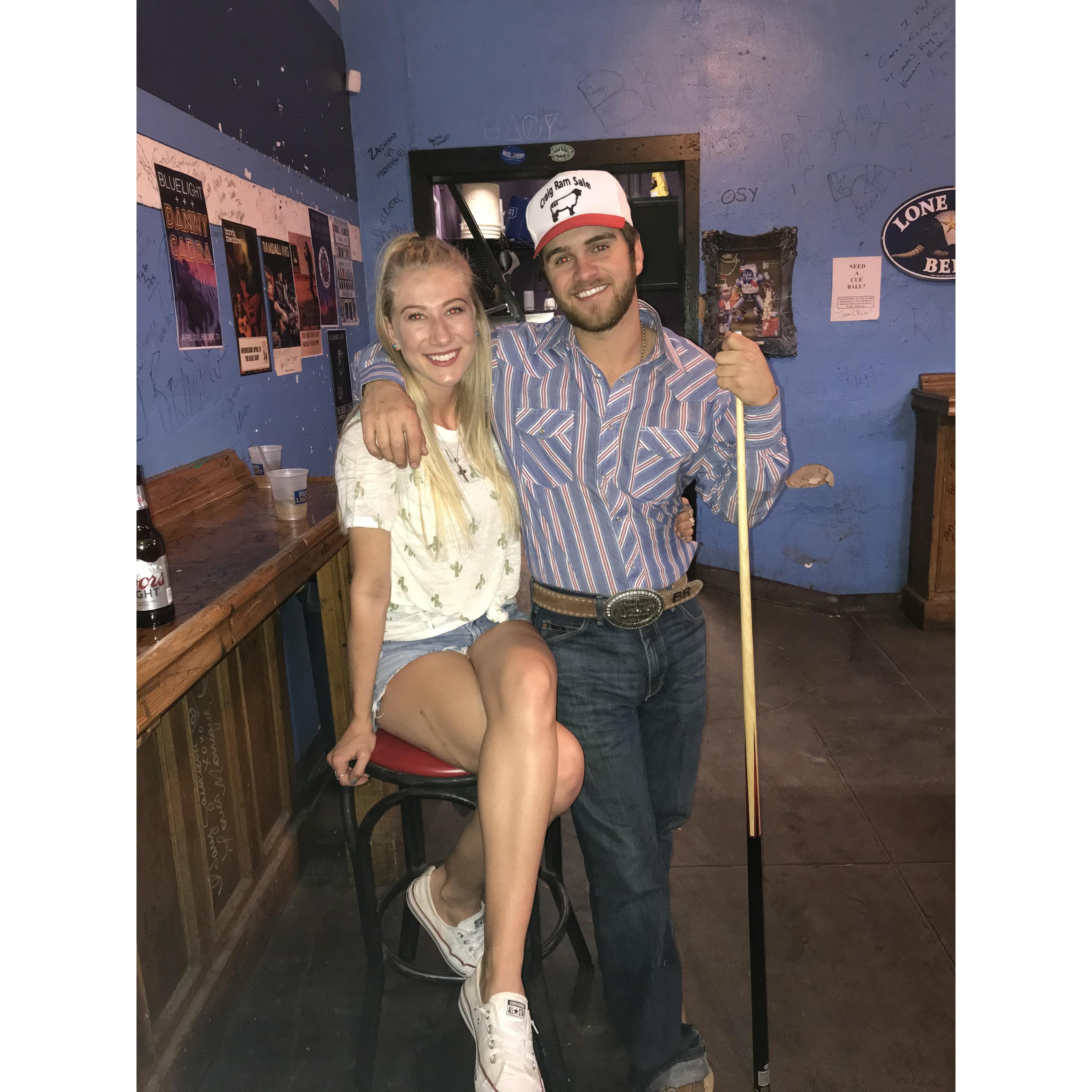 A few months after we first started dating on our trip to Lubbock