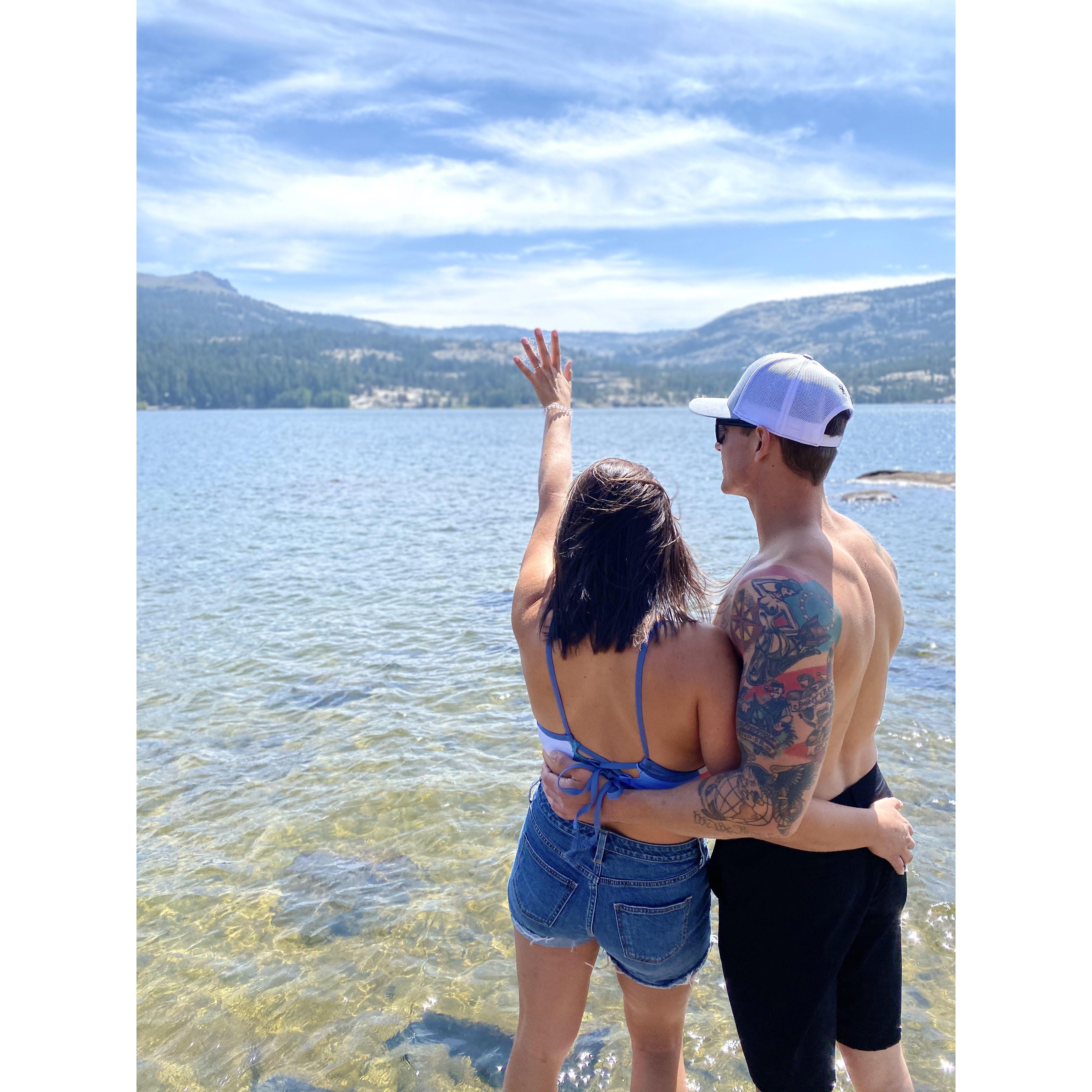 We're engaged! 
August 22nd, 2020
Silver Lake 
Justin grew up visiting silver lake with his family. The location now holds even more meaning since he and Kayla got engaged there.