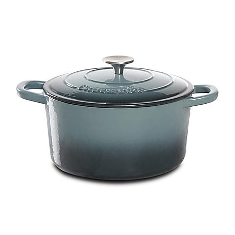 Crock-Pot® 5-Quart Round Cast Iron Dutch Oven in Grey