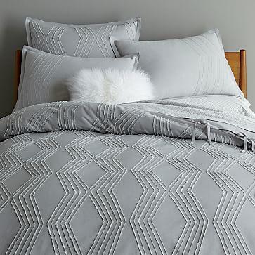 Roar + Rabbit™ Zigzag Texture Duvet Cover + Shams - Frost Gray