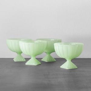 Pedestal Dessert Bowl Set of 4 - Green - Hearth & Hand™ with Magnolia