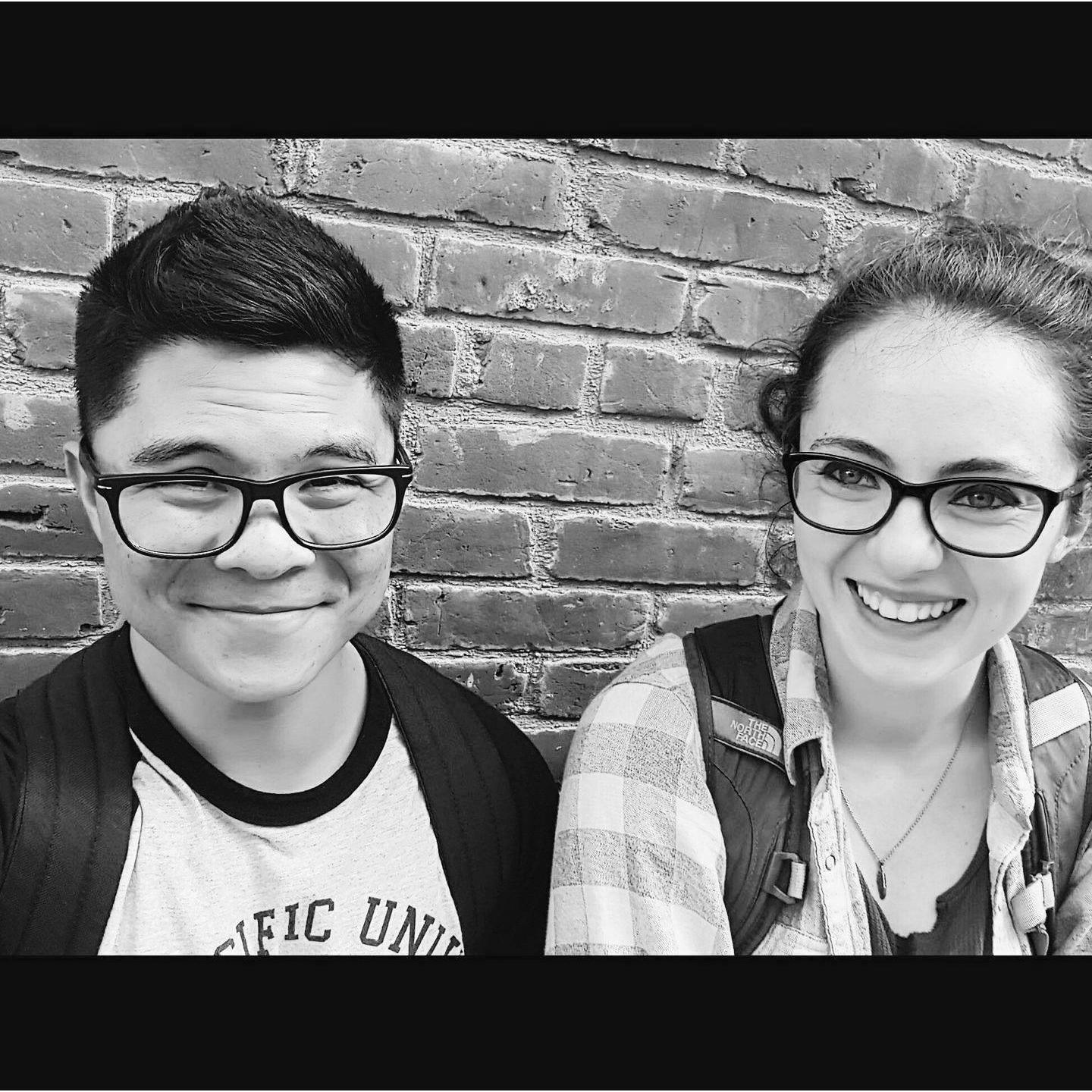 Always taking breaks during long study days to take fun photos in Pasadena