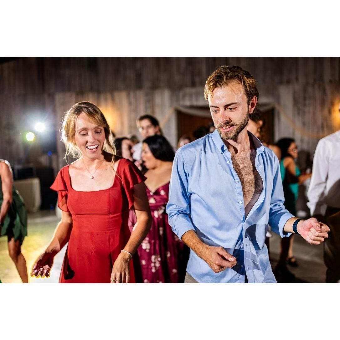 Dancing the night away at Matron of Honor Kaela's wedding!