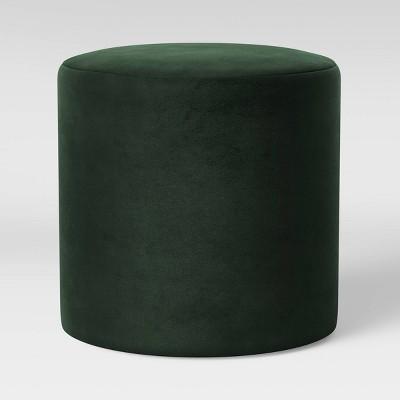 Bodrum Round Upholstered Ottoman Velvet - Project 62™