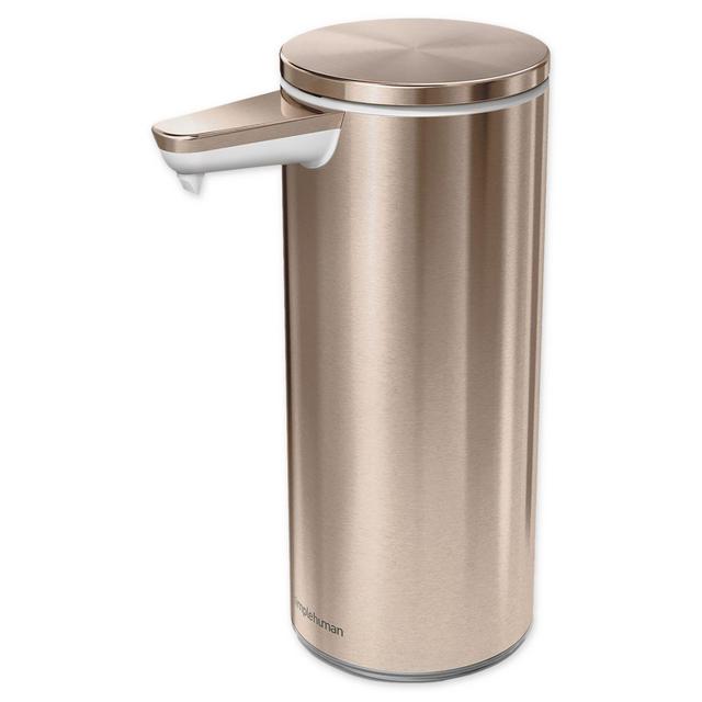 simplehuman® Rechargeable Sensor Soap Pump in Rose Gold Steel