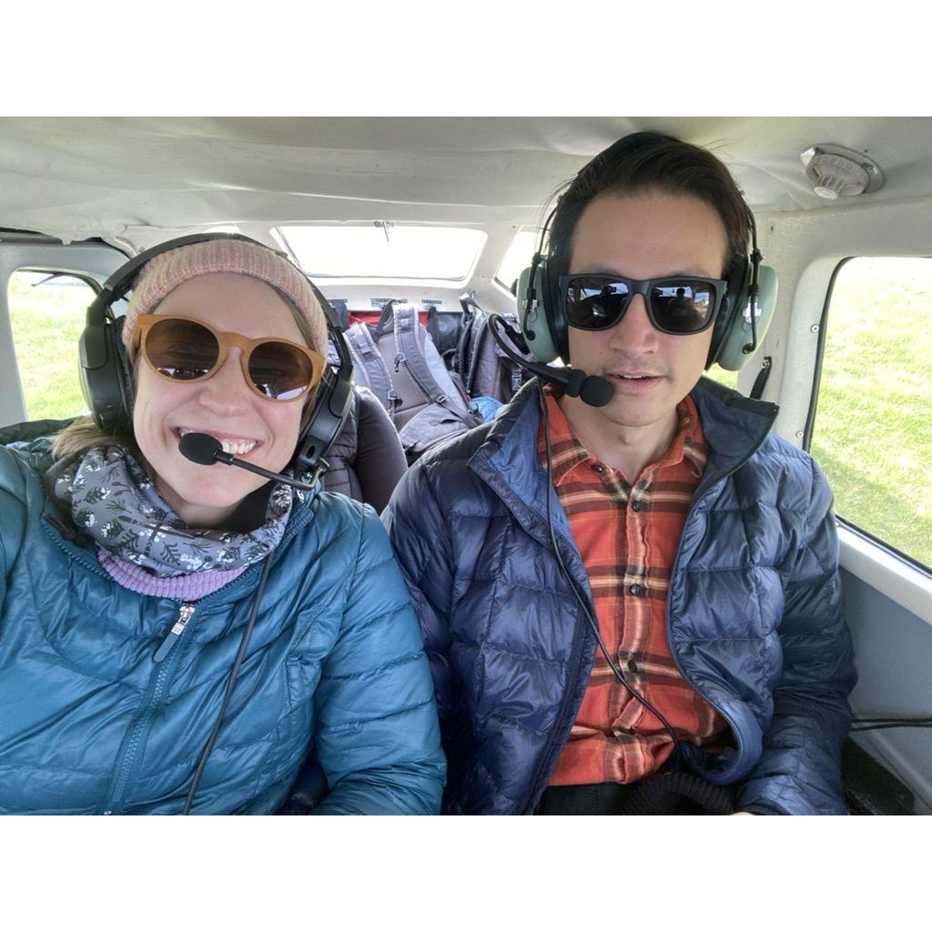 We conquered Chelsea's fear of small planes and flew to take photos of bears in Lake Clark, Alaska. One of our favorite memories!