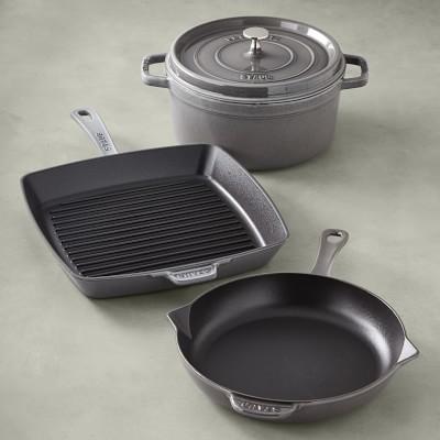 Staub Enameled Cast Iron 4-Piece Grill Set