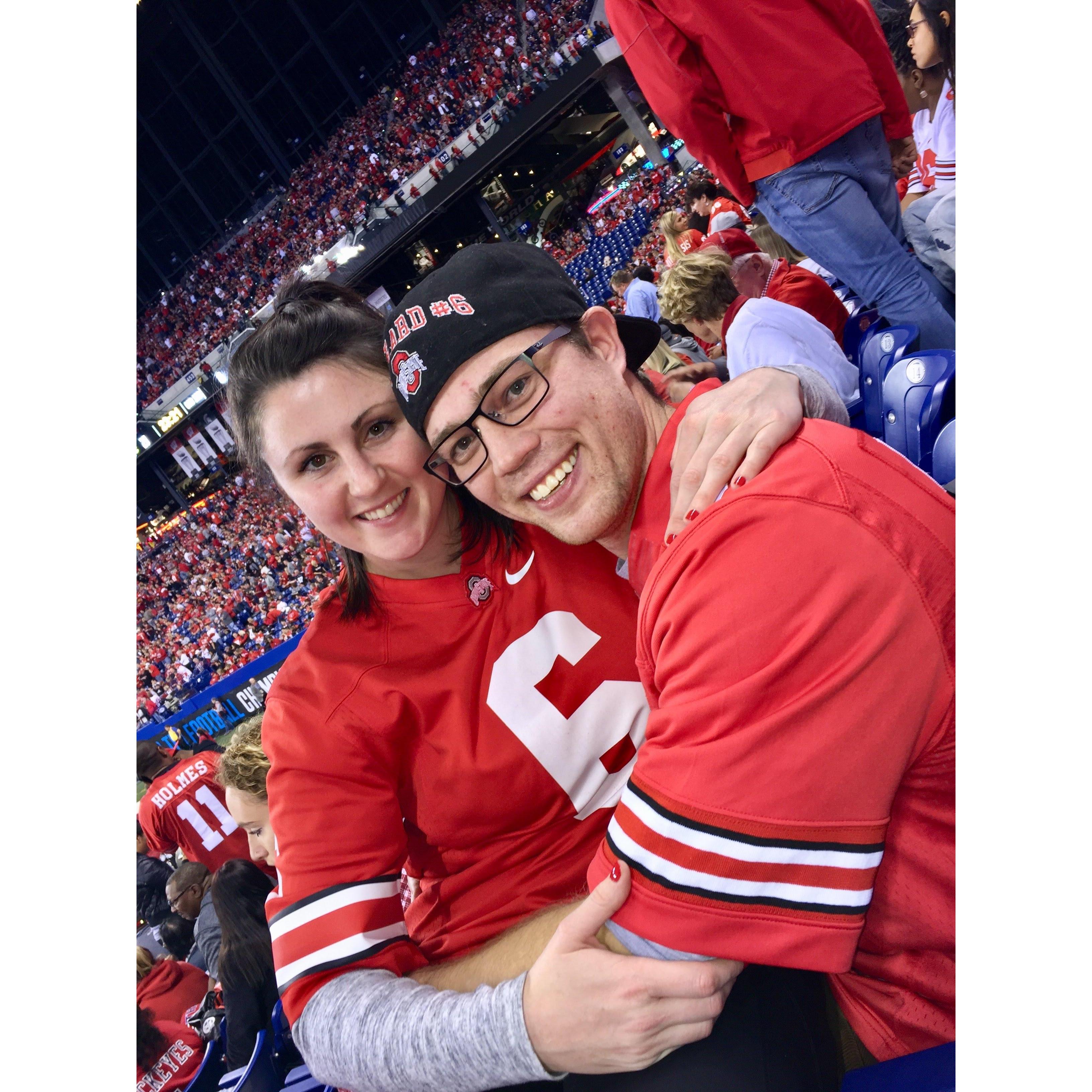 At Lucas Oil Stadium for the 2017 Big 10 Championship