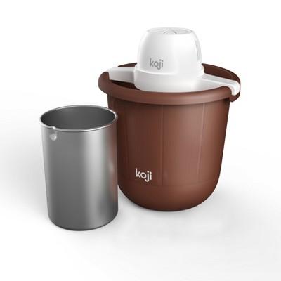 Koji 4qt Bucket Ice Cream Maker - Brown