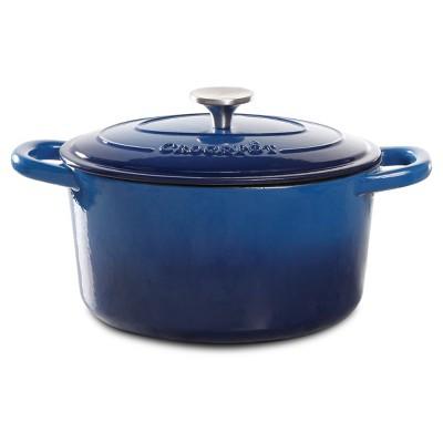 Crock Pot Artisan 7Qt Round Dutch Oven Blue