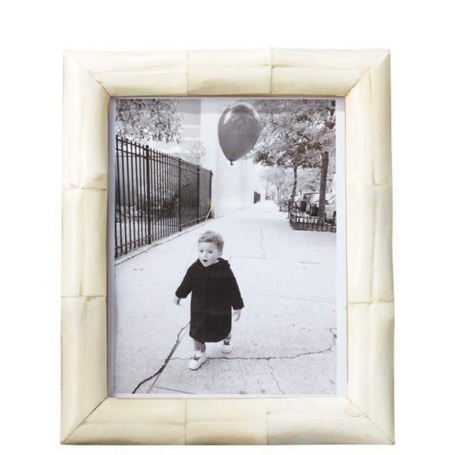 Bone Curved Photo Frame Large - Ivory White