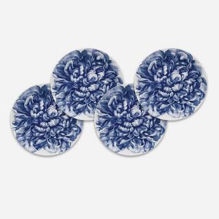 Peony Blue 6.25 in Canape Plate, Set of 4