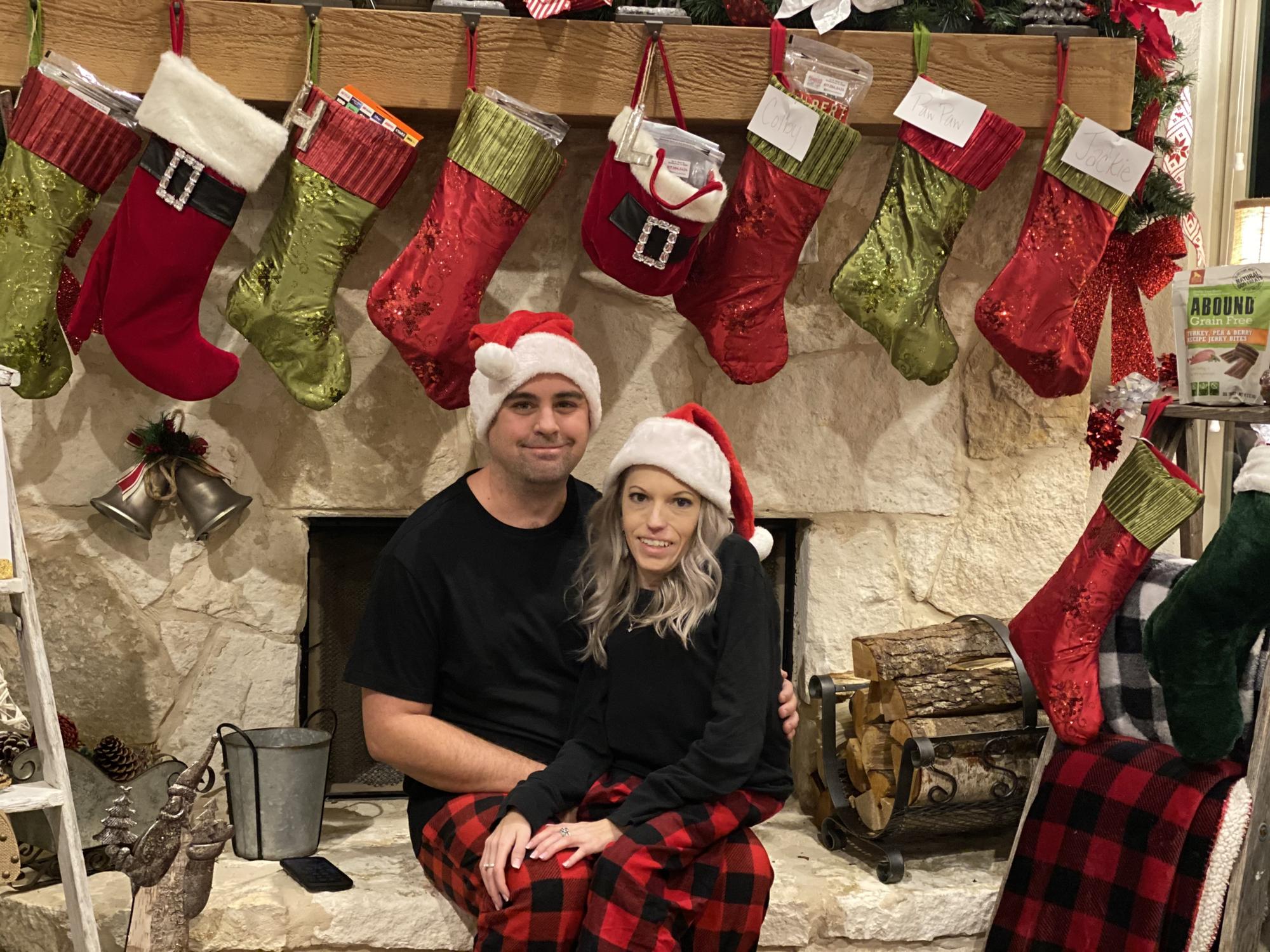 Our First Christmas Together. (Colby survived Turman Uno AGAIN)
