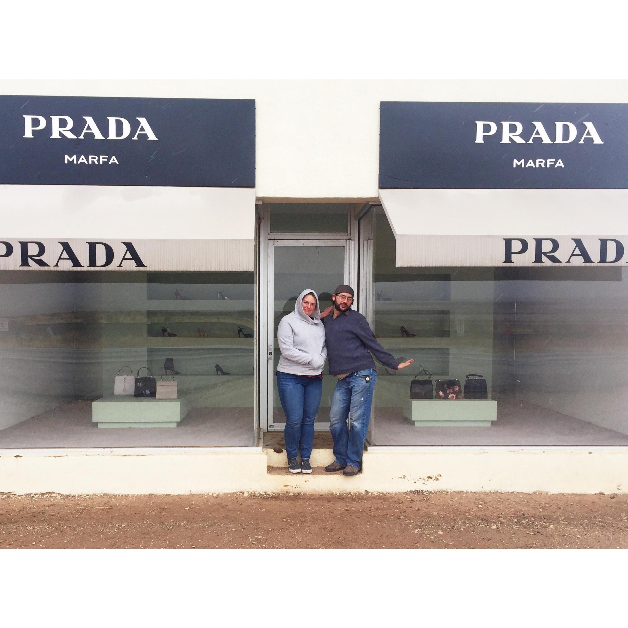 Rayda and Sarah's first trip to Marfa