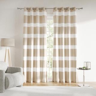Breton Stripe Curtain Panel, Set of 2