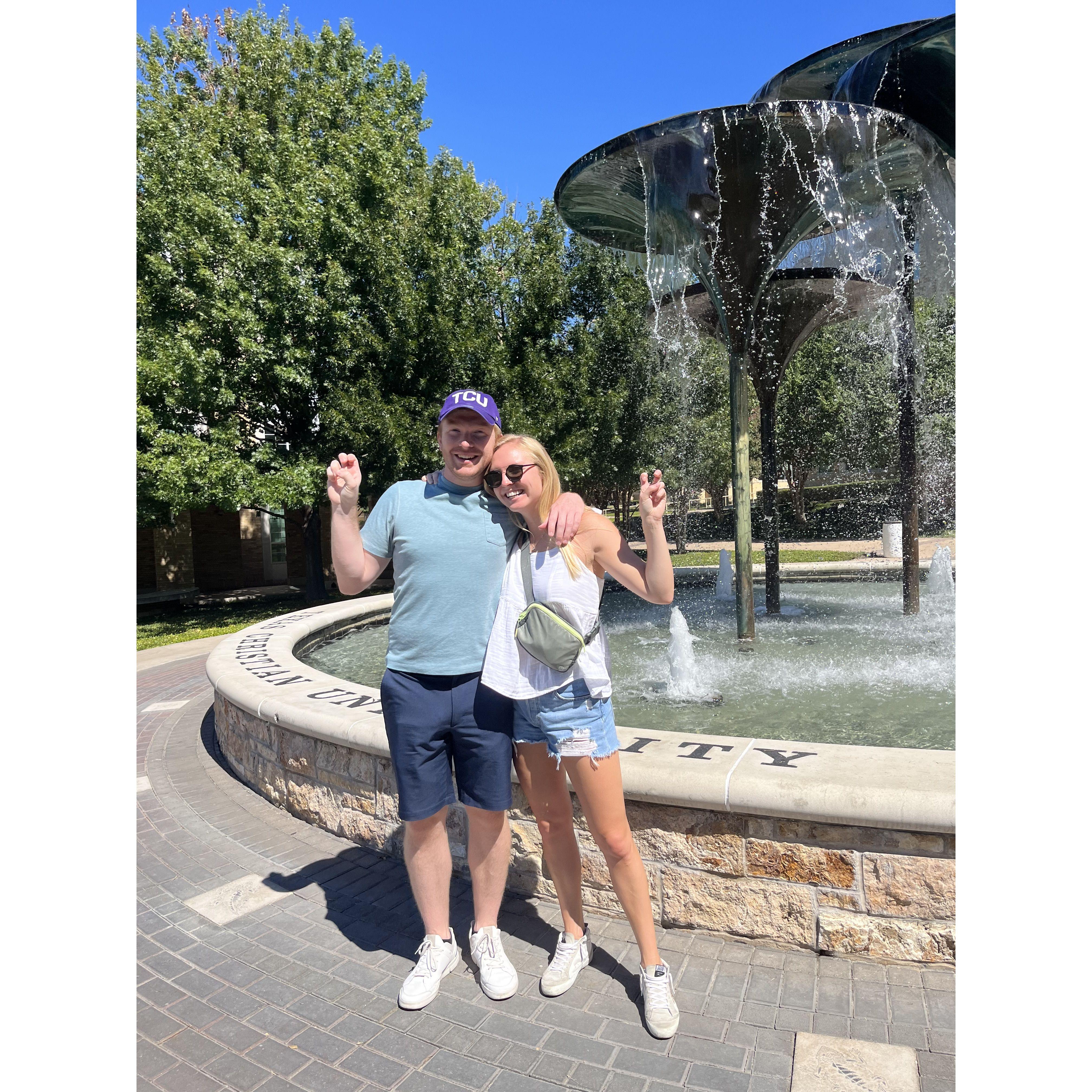 Sam's first TCU visit! October 2022