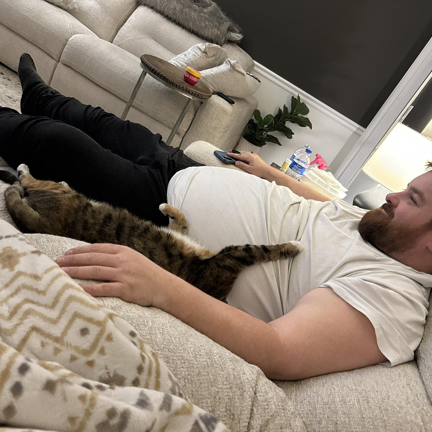 Chris became a cat dad.