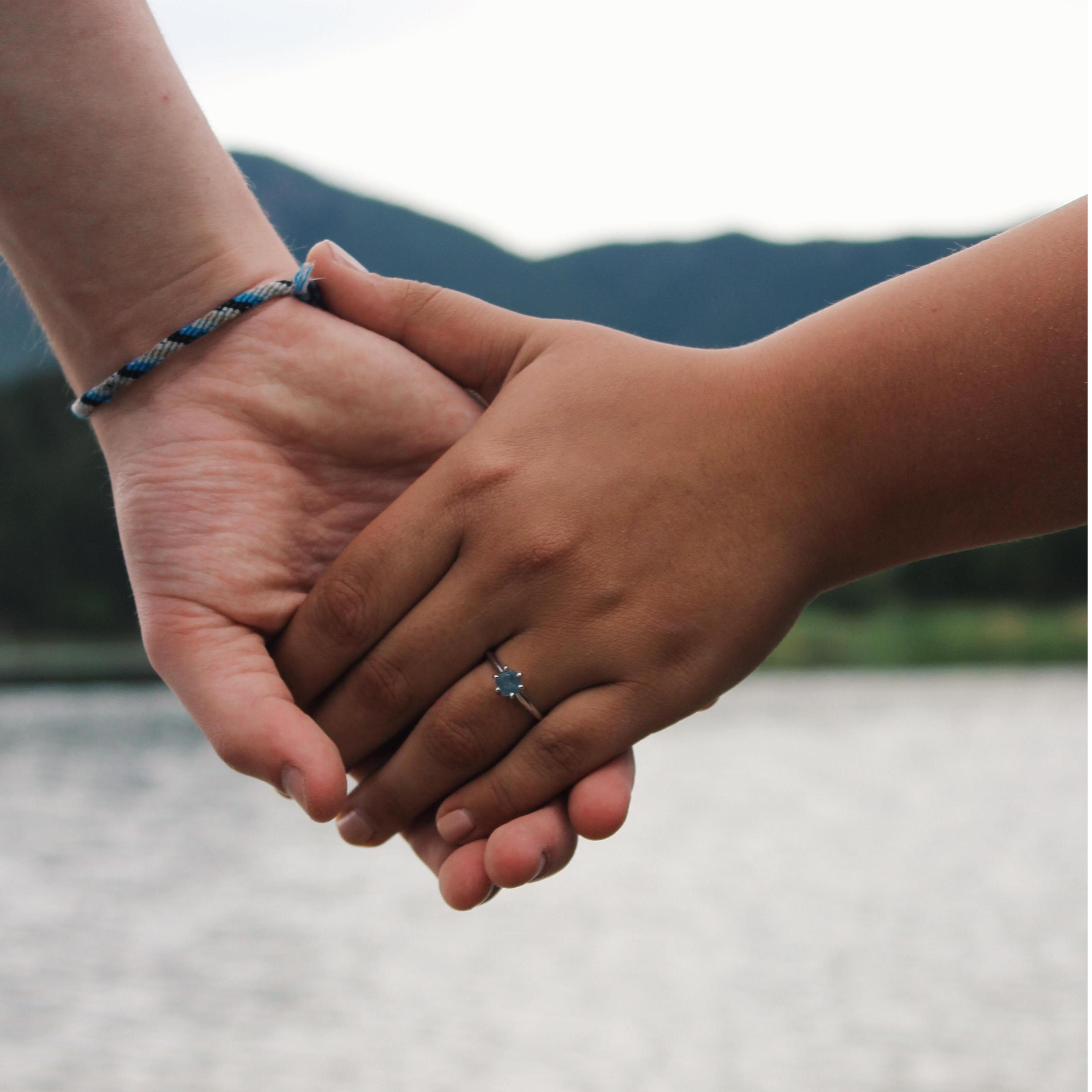 The beautiful engagement ring