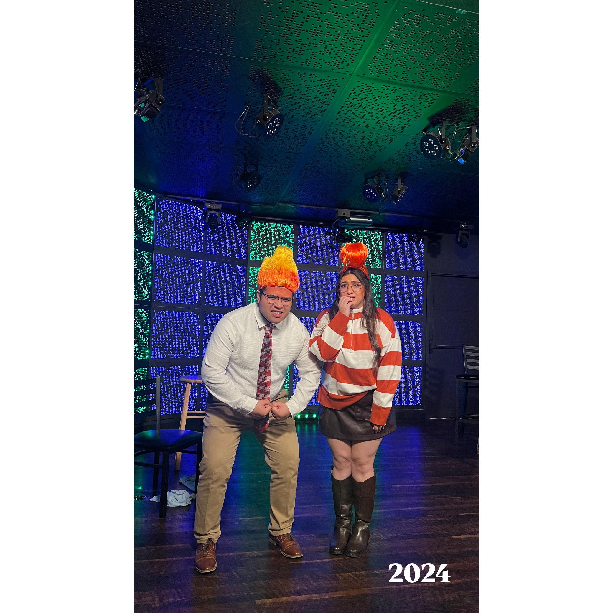 We won a costume contest!