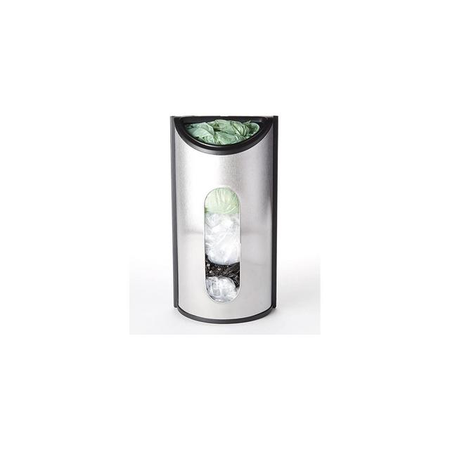 Grocery Bag Holder - Plastic Bag Organizer - Stainless Steel Grocery Bags Holder with Easy-Access Opening - HomeItUsa