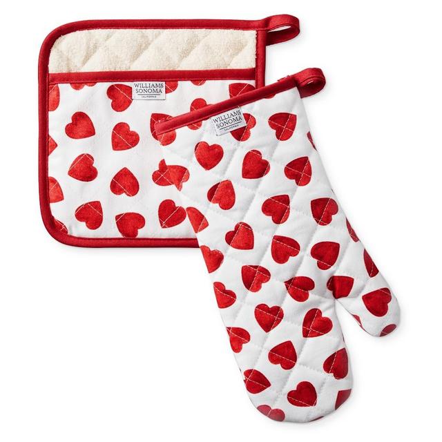 Heart Oven Mitt & Potholder Set