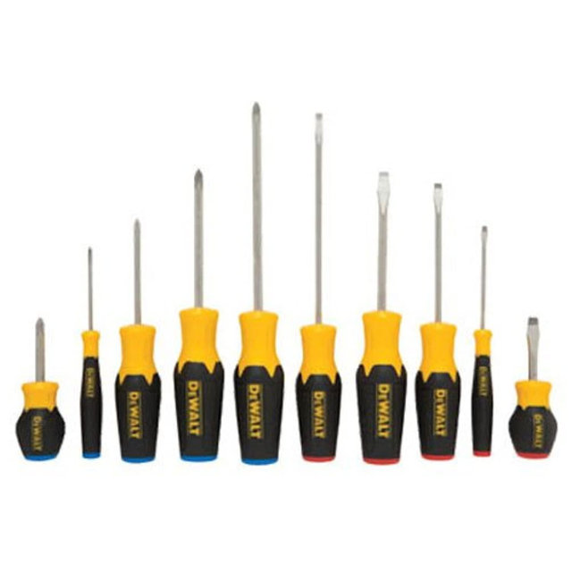 DEWALT Screwdriver Set, 10 Piece (DWHT62513) , Yellow