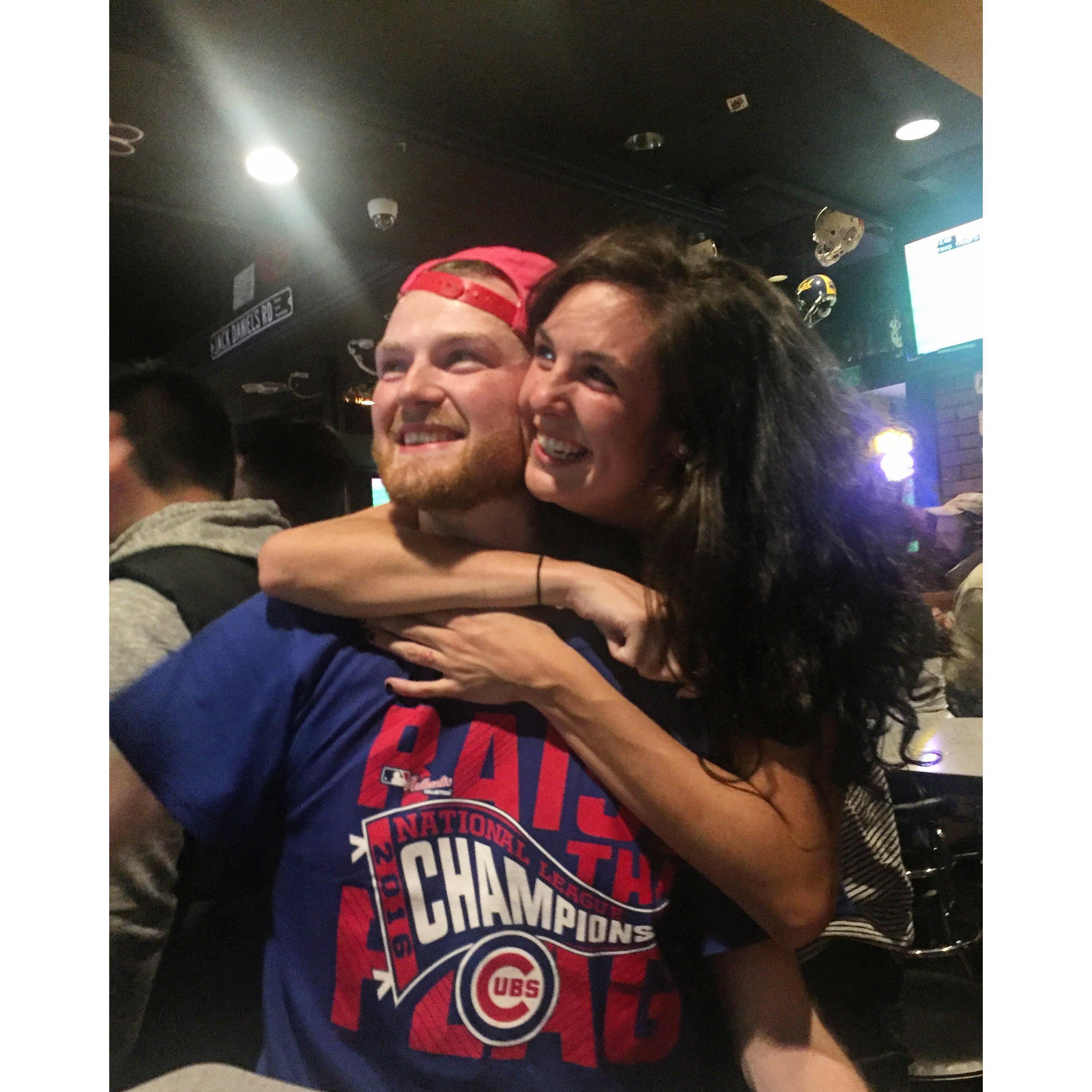 The cubs win the series (2016)