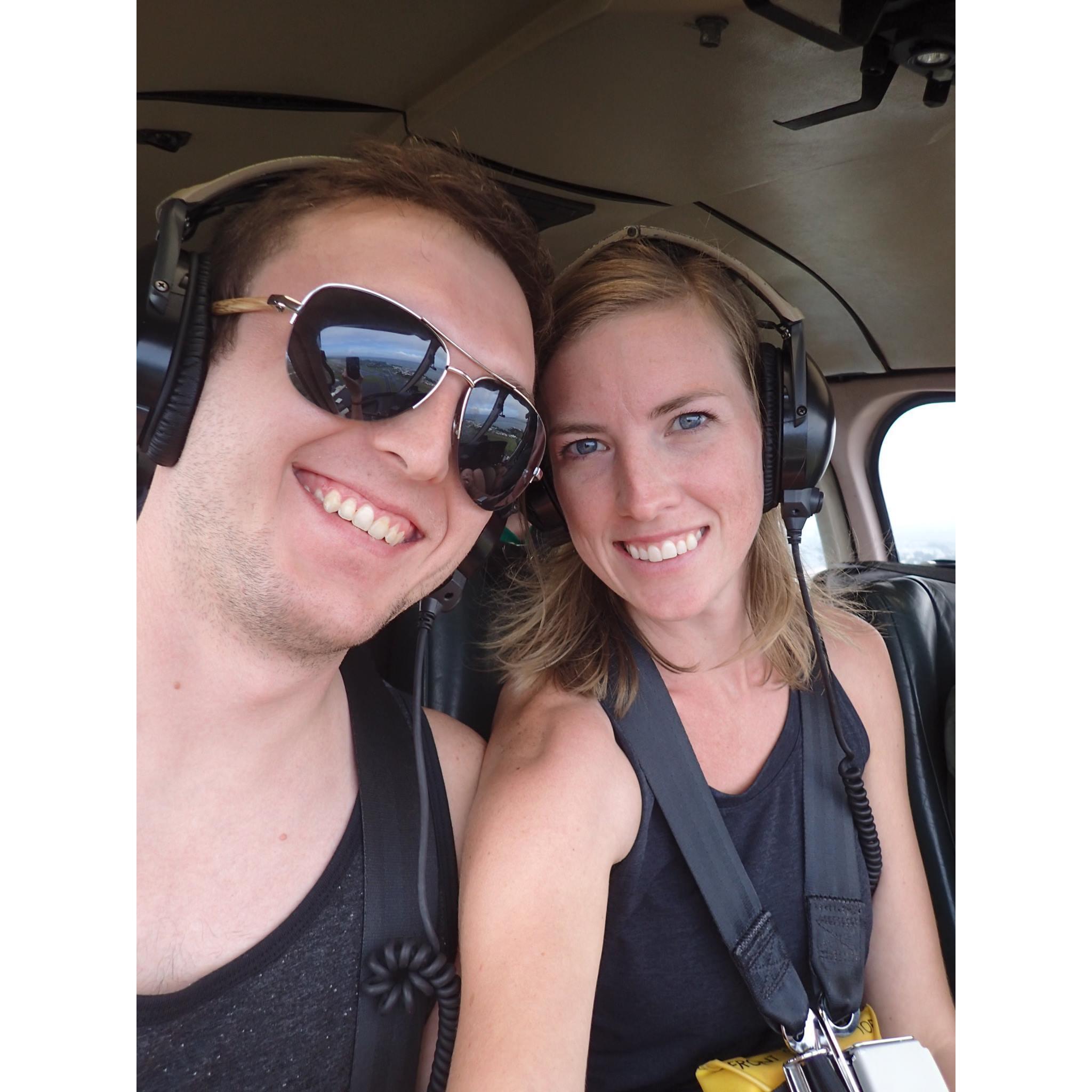Seeing Hawaii by air.