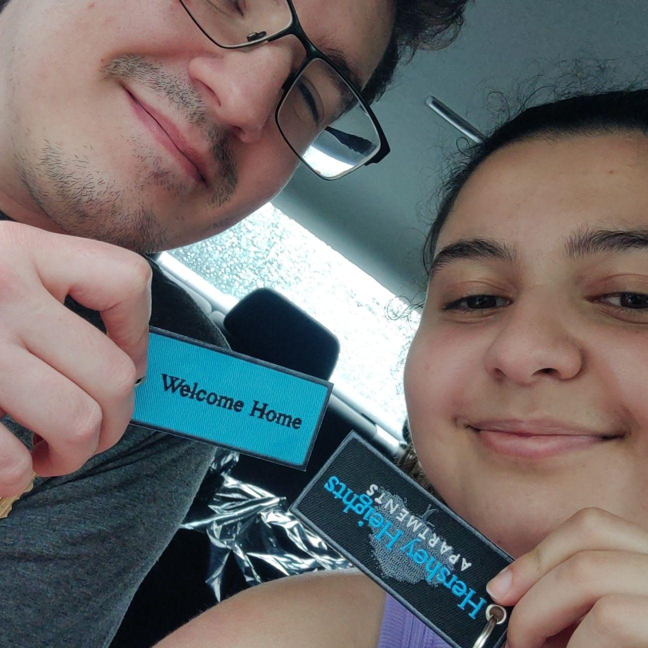 Our first shared apartment key.