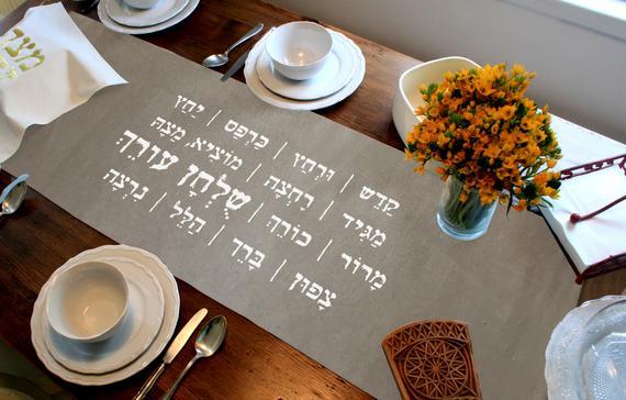 Passover night (Leil Haseder) Table Runner