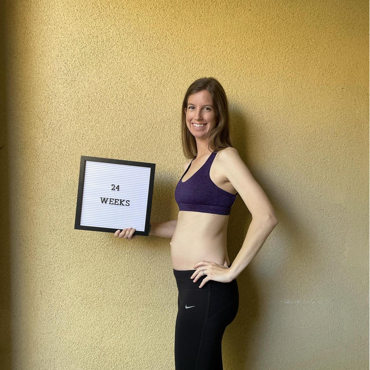 24 Weeks: The little guys is as long as an ear of corn!