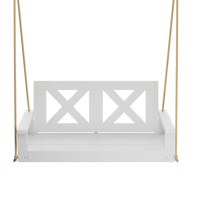 Porchgate Amish Heavy Duty 700 Lb 4-Foot Farmhouse Porch Swing - Pure White